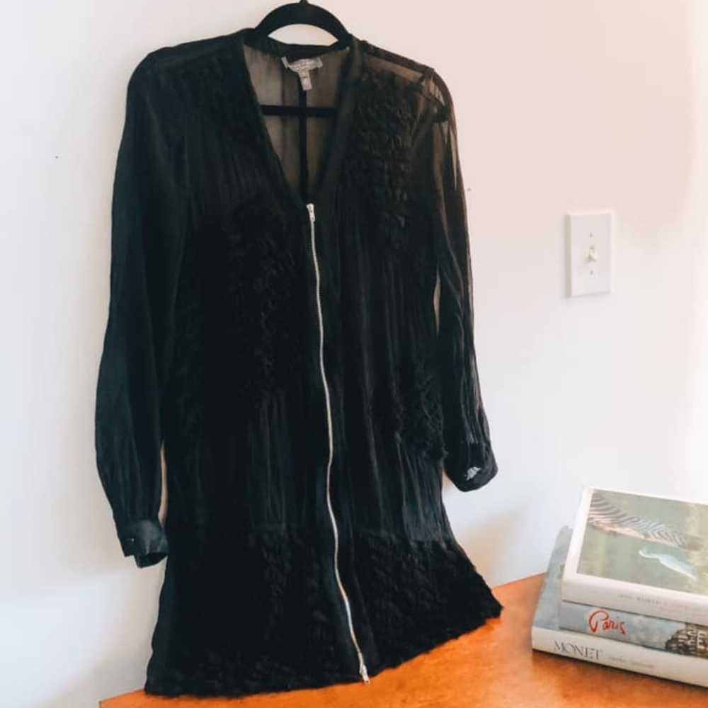 Sachin + Babi sheer top/cardigan Anthropologie